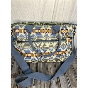 Pendleton Southeast Print Weekender Duffle Bag Blue Travel Overnight Tote